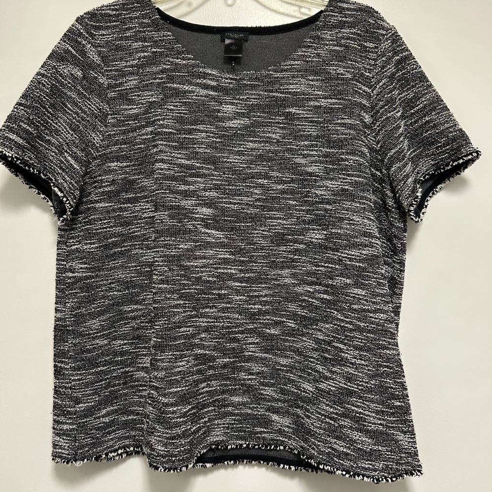 Gray Black Blouse